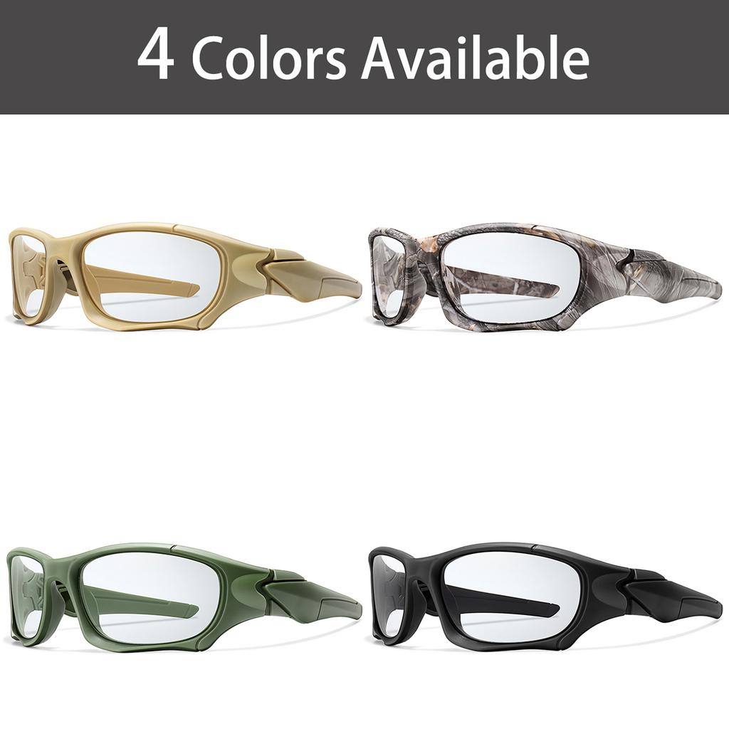 Фотохромные солнцезащитные очки для велоспорта, мужские, для спорта на открытом воздухе, тактические, камуфляжные, винтажные, для вождения, верховой езды, рыбалки, ветрозащитные