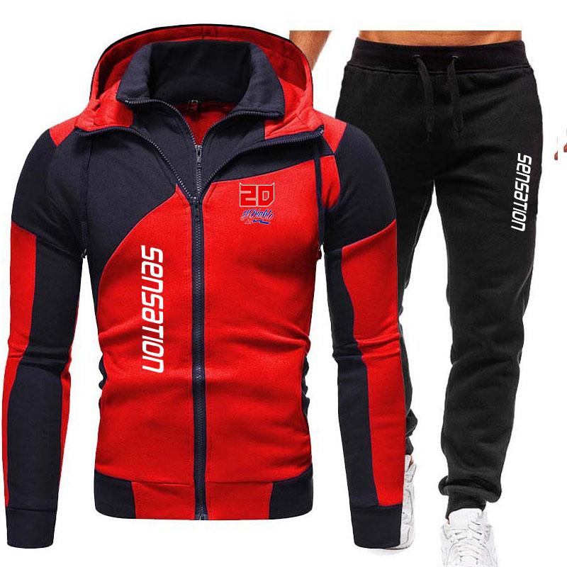Новейший мужской повседневный спортивный уличный модный тренд: свободный и теплый, плюшевый и толстый бейсбольный костюм на зиму 2024 года.
