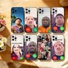 Смешной Чехол для Телефона J-John Pork is Calling Для iPhone 17,16,15,14,13,12,11 Plus,Pro Max,XS,Мягкий Силиконовый Черный Чехол