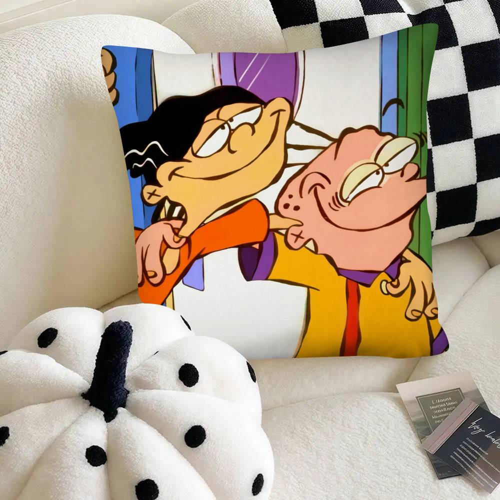 Cartoon Ed Edd N Eddy Pillow Case Fashion Square Pillowcase Bedroom Sofa Room Ins Decoration Leisure