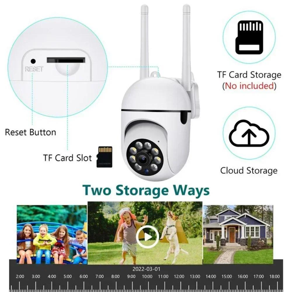 8МП Беспроводная охранная PTZ-камера видеонаблюдения Wi-Fi IP Уличная 4-кратный зум камеры ИИ Отслеживание человека Двусторонняя аудиосвязь HD Ночная цветная камера Вилка ЕС