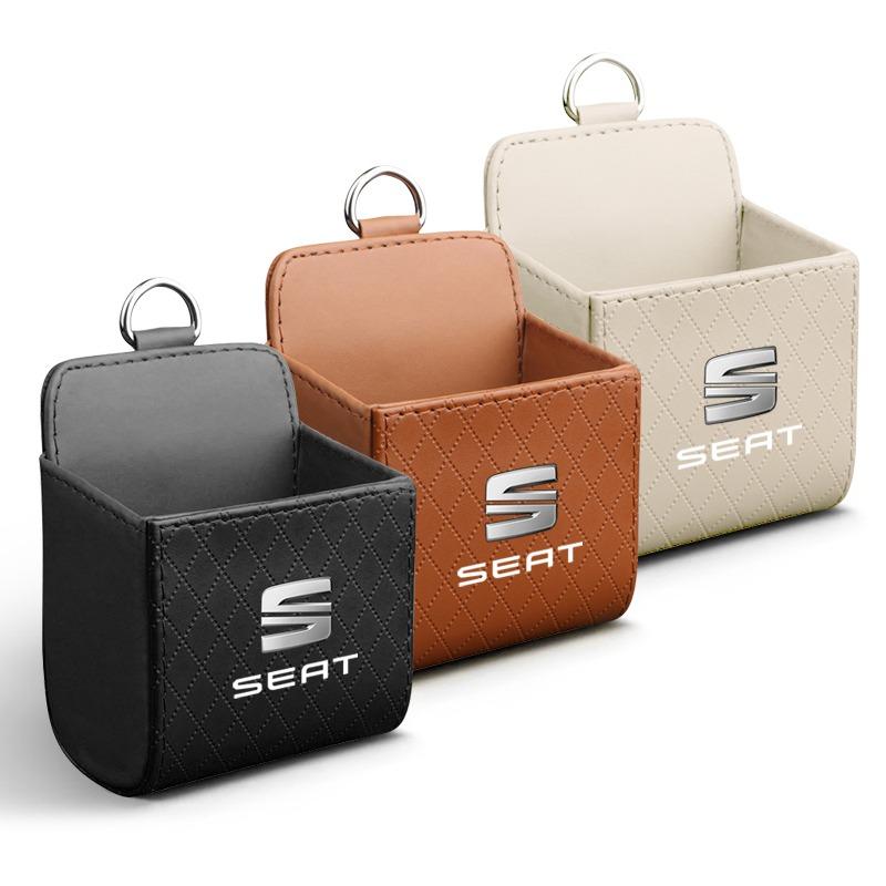 Сумка для хранения в салоне автомобиля, сумка для мусора на воздуховоде, подвесной органайзер-бокс для SEAT Cordoba Alhambra MK3 Leon 5F Ibiza 5 6 MII Altea Toledo 3