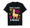 Mele Kalikimaka Llama Santa Hawaiian Christmas Women's T-Shirt
