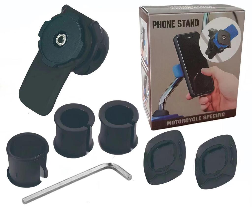 Motorcycle & Bicycle Phone Holder with Shock Absorption for Navigation