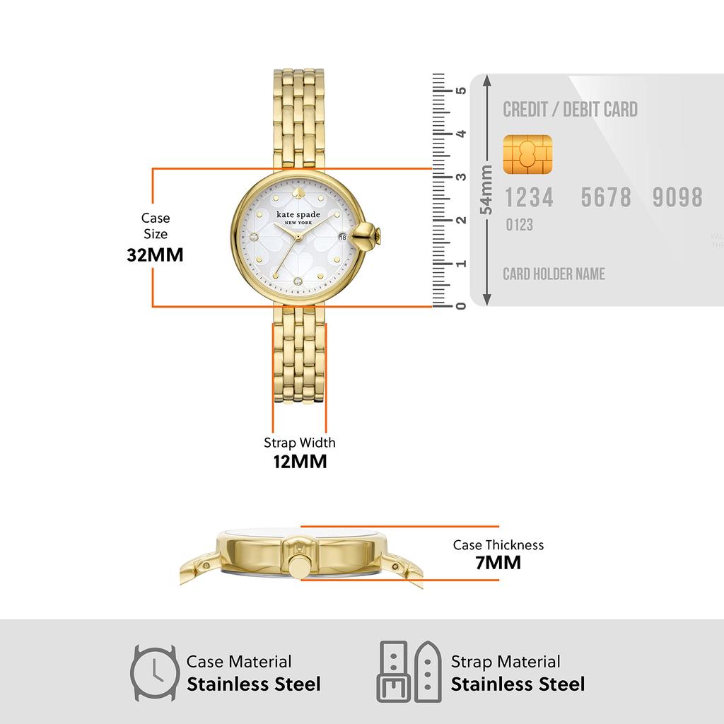 Spade New Watch CHELSEA PARK KSW1764 Gold [Kate York] Women's