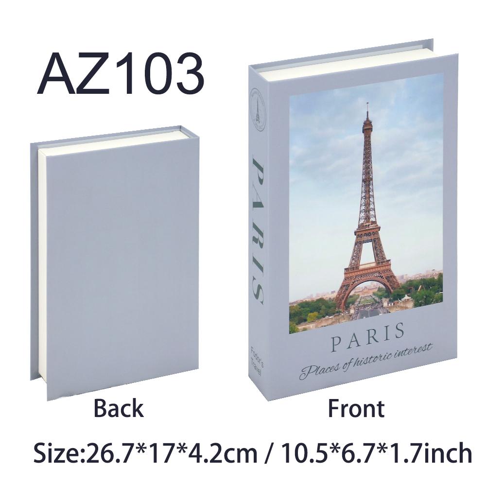 New York Paris London Series Luxury Fake Book Decoration Remote Control Storage Box Fashion Coffee Table Decoration Accessories