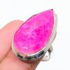 Ruby(Simulated) Gemstone Handmade 925 Sterling Silver Ring Size 6.5