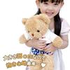 Мягкая игрушка, медведь, пушистый, милый, милый медведь, одежда, пушистый, 35 см, бежевый, животное, медведь, дети, малыши, девочки, день рождения, подарок