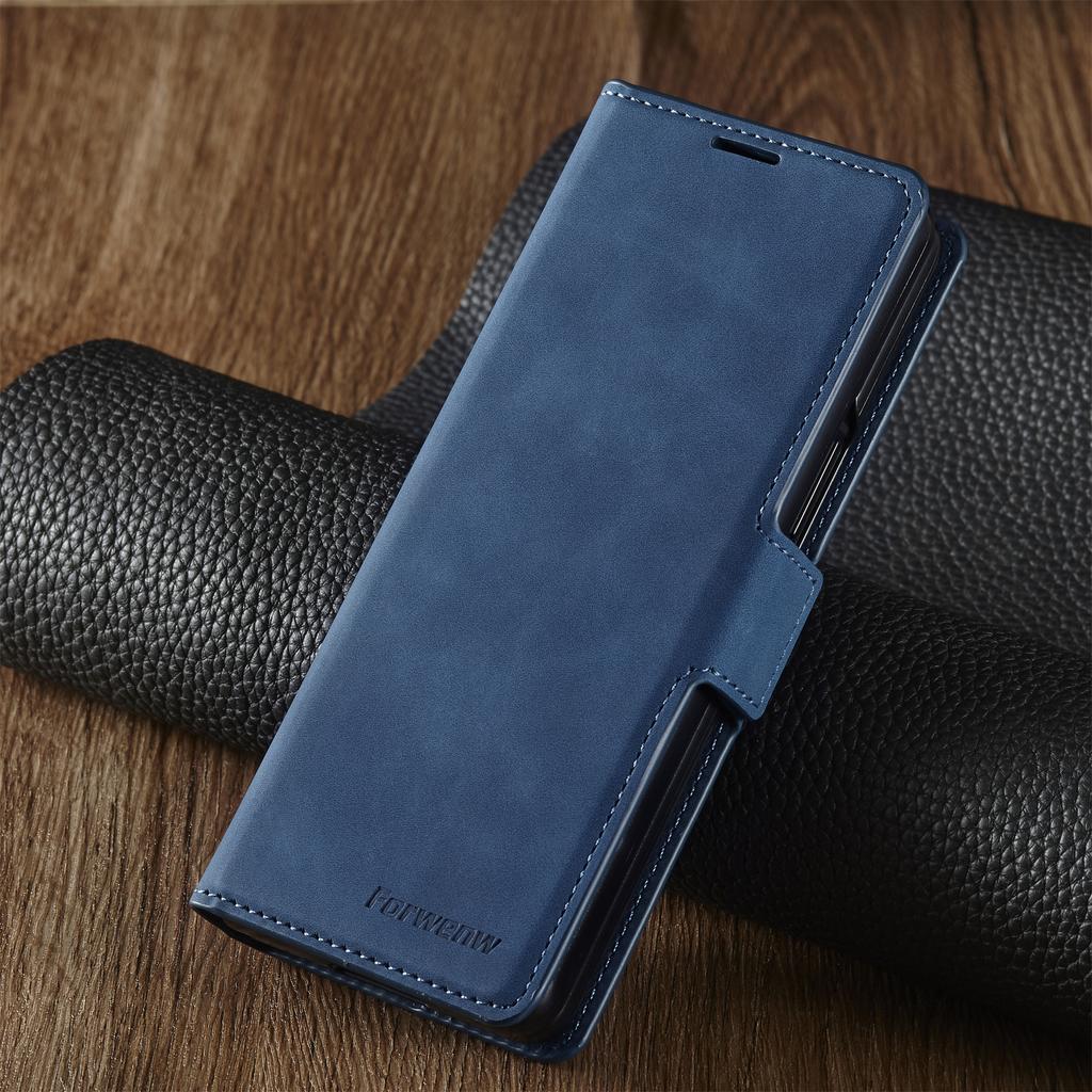 Leather Wallet Case For Samsung Z Fold 6 5 4 3 5G Luxury Card Holder Phone Bag Flip Book Cover for Galaxy Z Fold6 5G Funda Etui