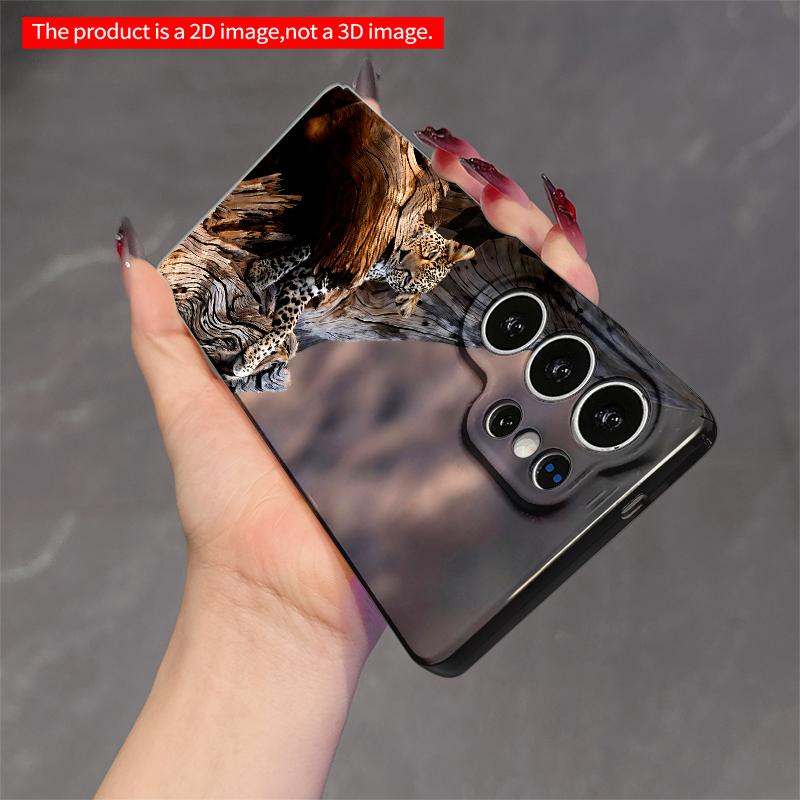 2DFlat Samsung phone case Leopard Resting in Driftwood Tree Applicable to Galaxy S23 S24 S25ULTRA S26 A12 A14 A15 A16 A54 A55