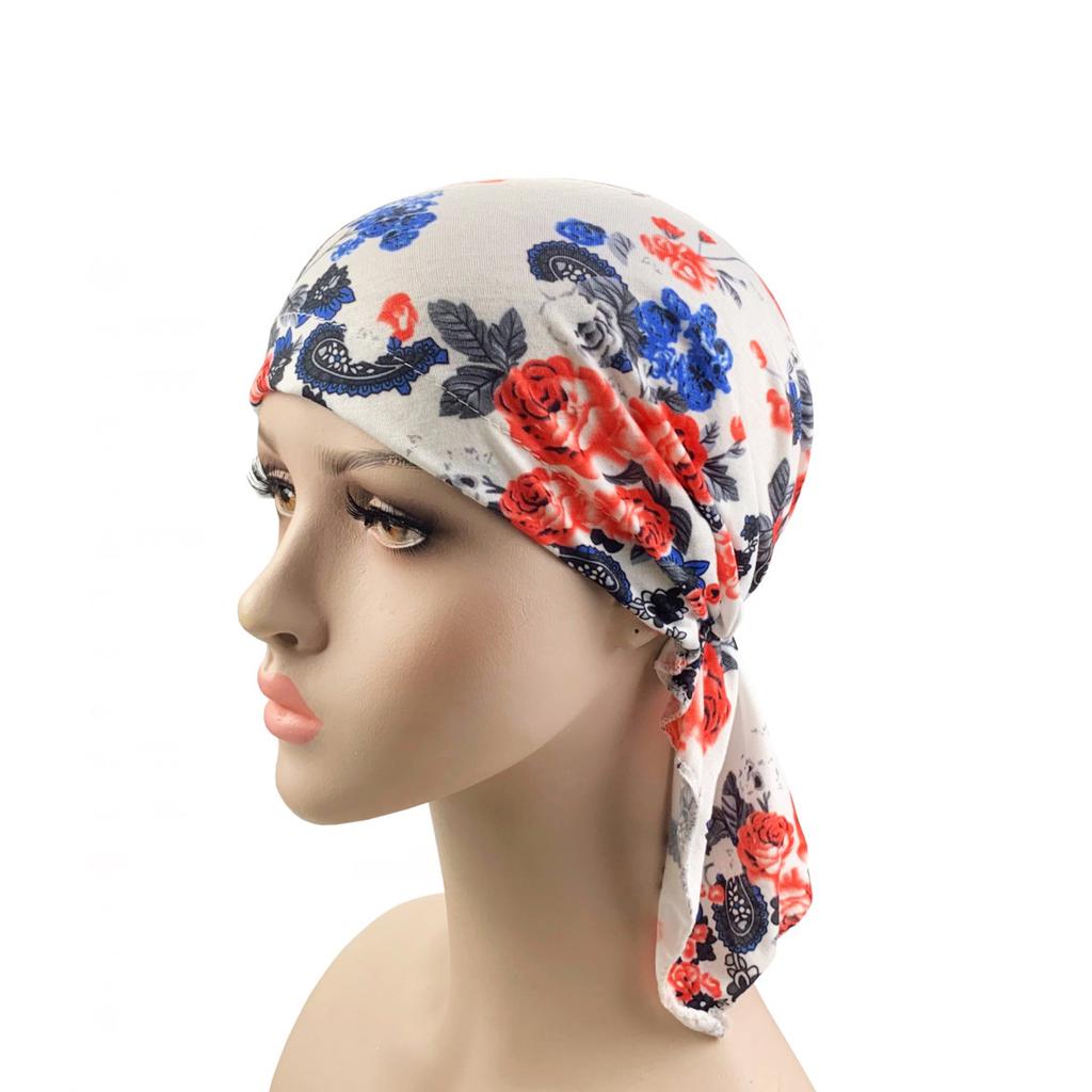New High Quality Muslim Bamboo Pre-Tied Scarf  Women Softethnic Style  Fashion Headscarf Wrap Hair Accessories