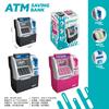 ATM Piggy Bank with Smart Card & Coin Slot, Large Safe Money Box with Password, In/Out Function & Digital Counter for Kids