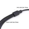 5pcs 70cm DC 1 Female to 4 way Male Splitter connector extend Cable 12V Power Supply Adapter 5.5*2.1mm for strip light 0.7m