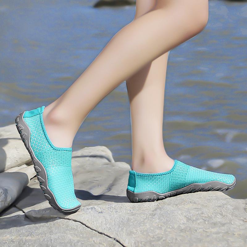 Обувь для воды, женская и мужская, быстросохнущая босиком, водные носки, пляжное плавание, спортивная обувь на открытом воздухе, новая дышащая легкая нескользящая обувь для дайвинга и плавания