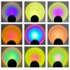 Portable LED RGB Sunset Projector Lamp with Bluetooth App Remote Control USB Photography and Rhythmic Disco Lightings for Selfie