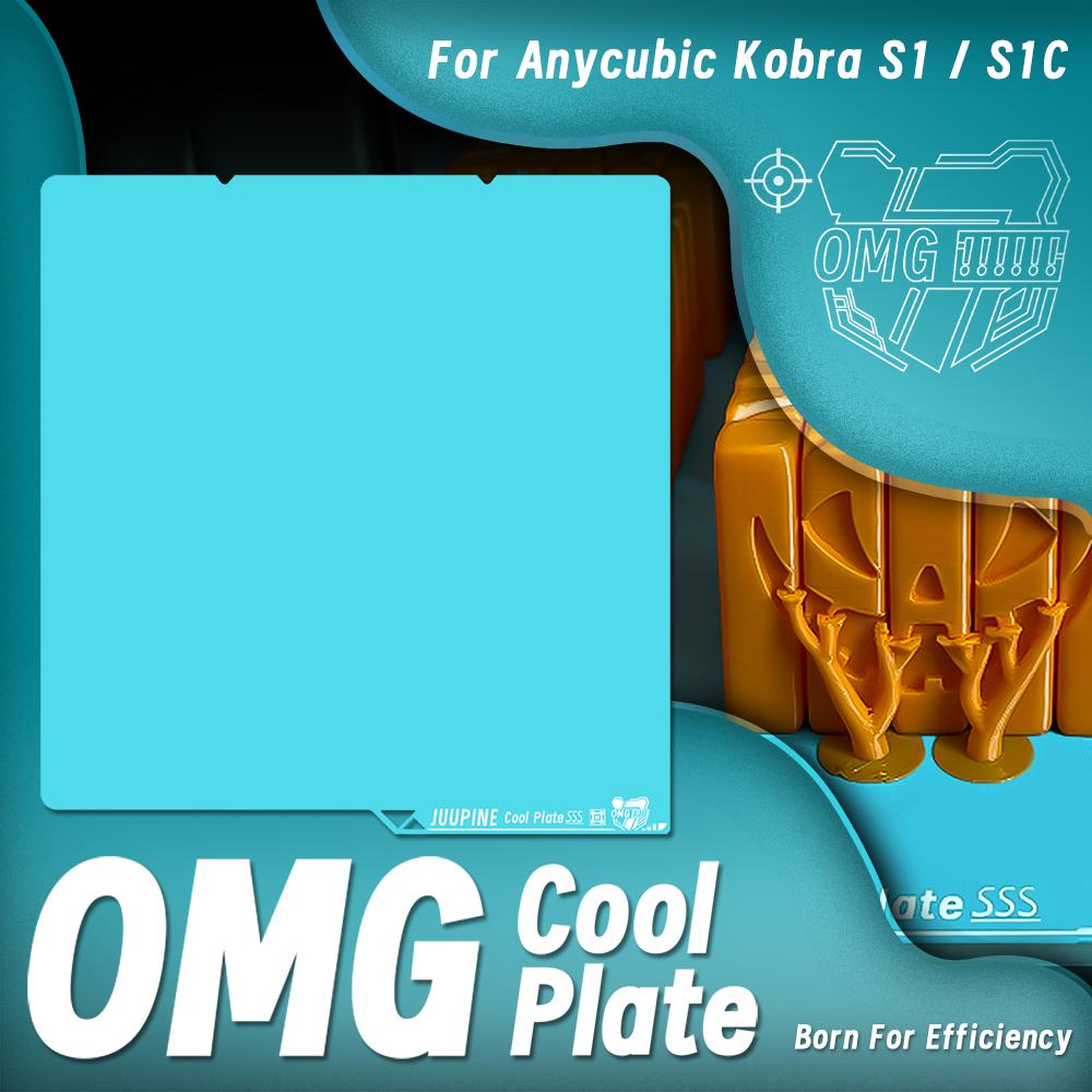 Juupine OMG Glacier для Anycubic Kobra 3 V2 Обновление платформы для печати Kobra 3V2 Cool Plate PLA PETG Превосходное сцепление первого слоя