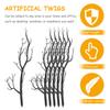 6Pcs Dried Tree Branches Artificial Twigs Simulation Plastic Halloween Decoration Home Office Festival Party Decor