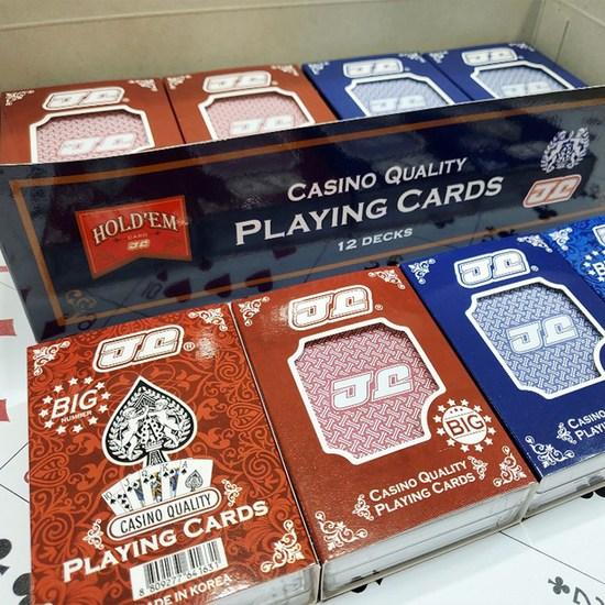 Рельефный пластик JJ Big Jumbo Hold'em Card, набор из 2 видов x 6 пенсов, популярная корейская игра