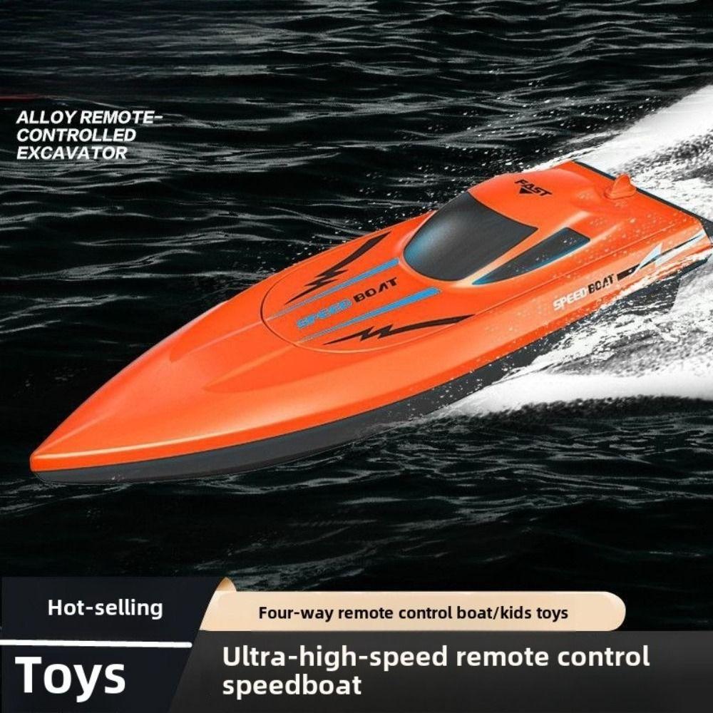 Водонепроницаемая лодка с дистанционным управлением, парусная лодка, беспроводная скоростная лодка, игрушечная гоночная лодка с дистанционным управлением, летняя вода