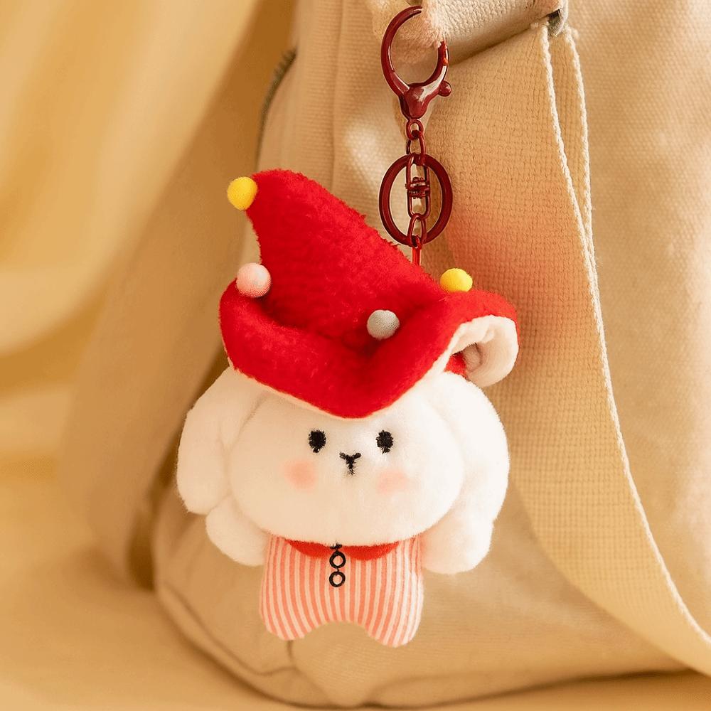 Fluffy Mushroom Bag Pendant PP Cotton Rabbit Elf Keychain Mushroom Rabbit Elf Charm Home Decor