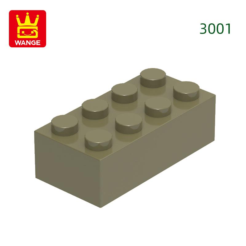 Нетоксичный 40 шт./лот 3001 2x4 Высокий 8-отверстий Строительный блок Moc Цветные детали Совместимые с Кирпичом DIY Детская игрушка Сборка Подарочная коробка