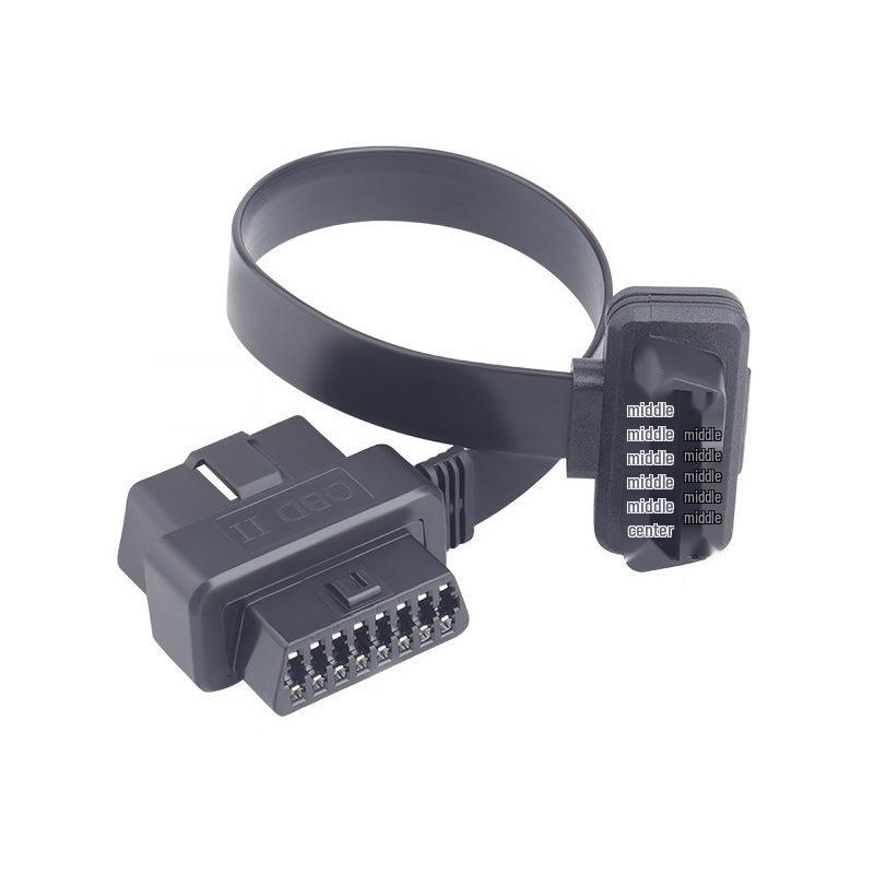 Двухпортовый удлинительный кабель OBD2: Универсальный 16-контактный разветвитель для автомобильной диагностики