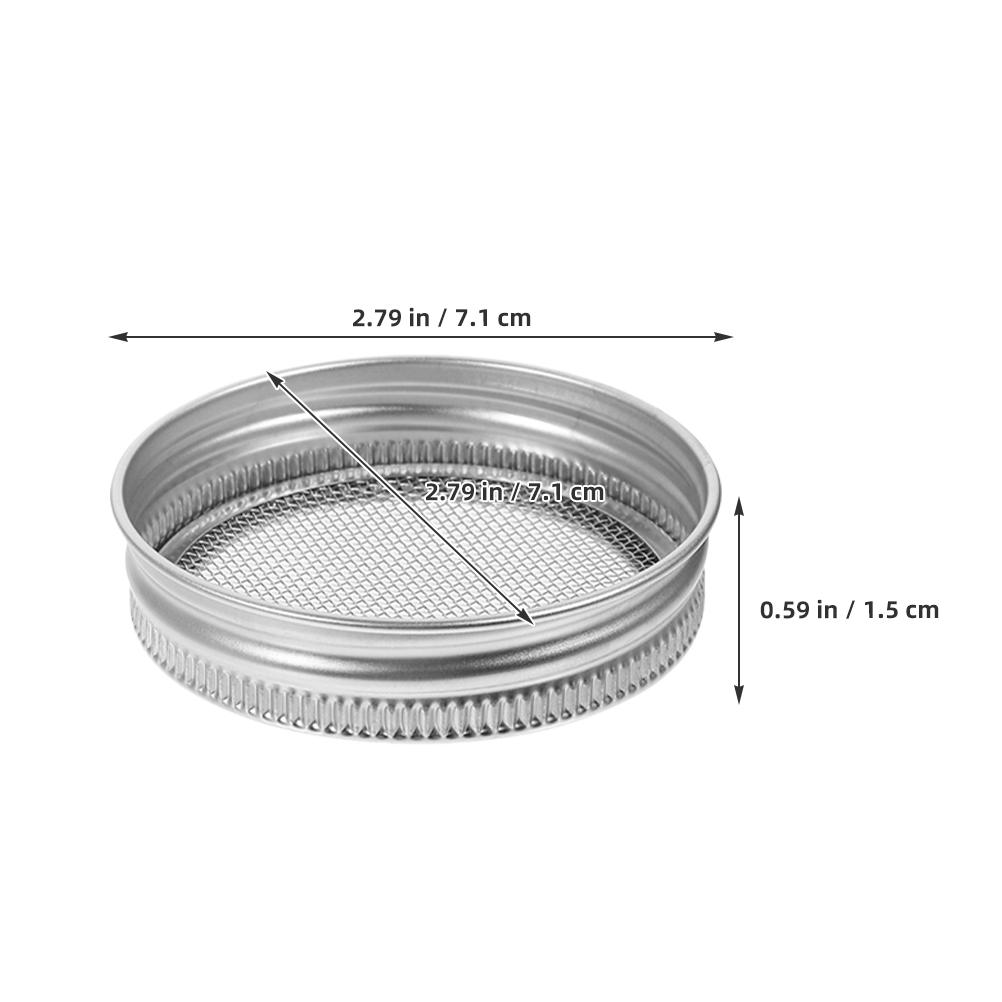8pcs Stainless Steel Sprouting Lids 70Mm For Wide Mouth Jar Broccoli Beans Germination Indoor Planting Kit Jar Sprout Lids