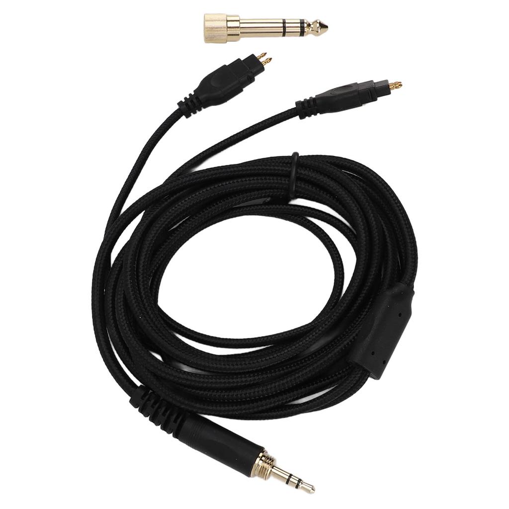 3.5mm Headphone Cable 6.56FT PVC Headphone Replacement Cable with 6.35mm To 3.5mm Adapter for HD580 
