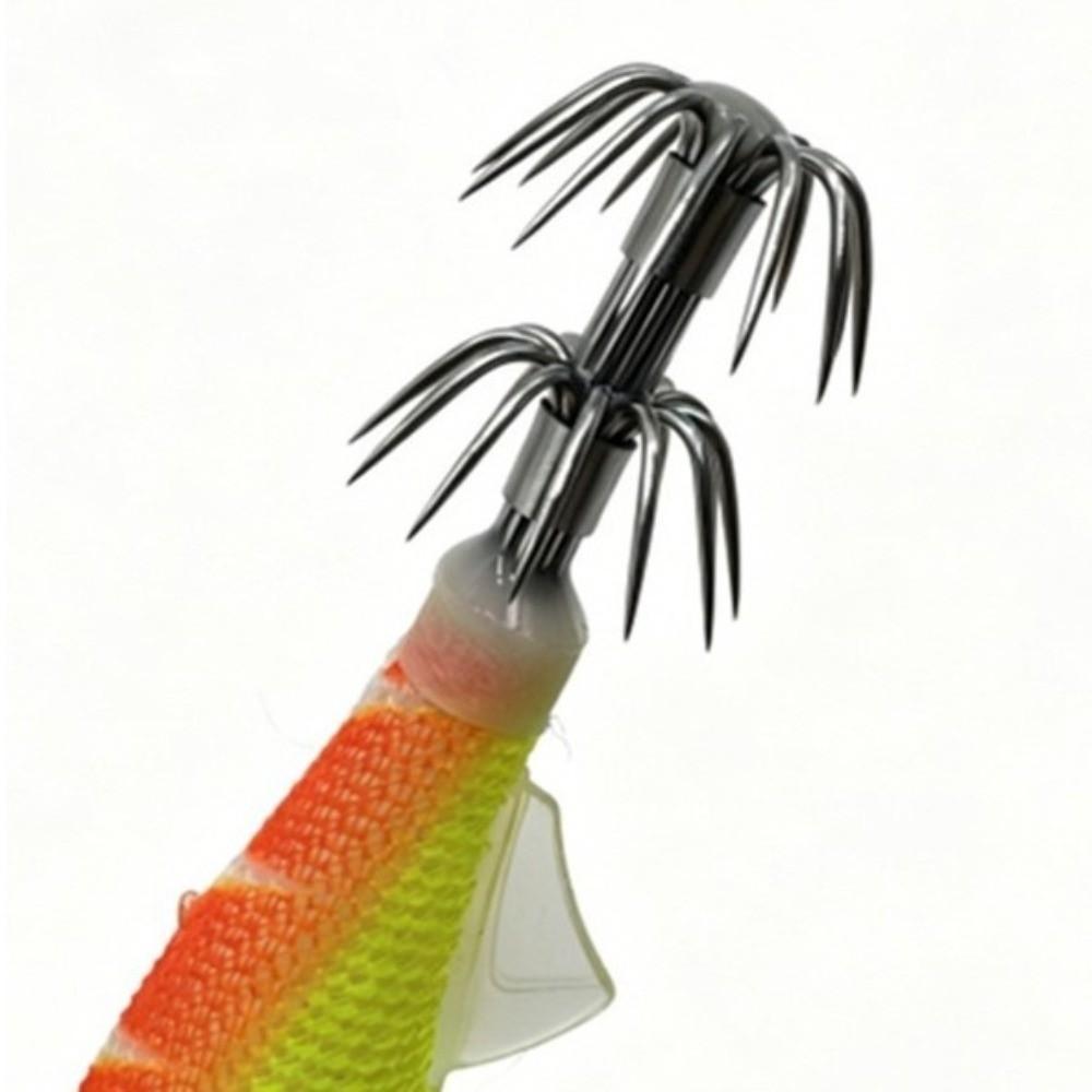 Squid Jig Hook Fishing Lure Accessories 11.5cm Length Fast Sinking Lure For Octopus