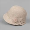 Осенне-зимняя шляпа женская шерстяная шляпа-котелок утолщенная теплая шляпа