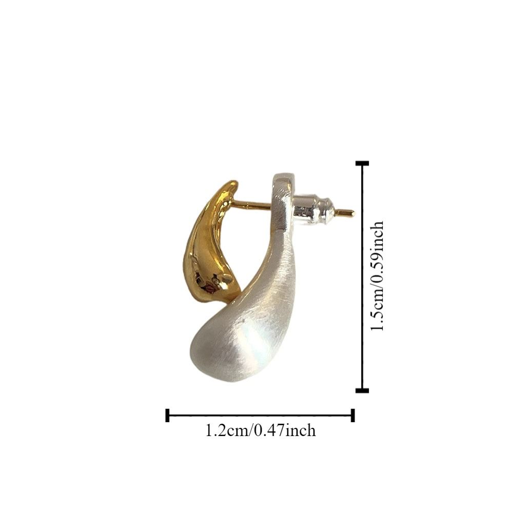Гипоаллергенные серьги-гвоздики в форме капель воды, нежные металлические серьги-капли для женщин