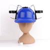 With straw Outdoor Beer Hat Hat Type Drinking Helmet Creative Beer Beverage Hat