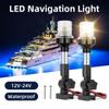 LED Marine Navigation Light Waterproof Sailing Signal Lamp for Pontoons Yachts 360 ° Fold Down White Boat Anchor Lights 9 INCH