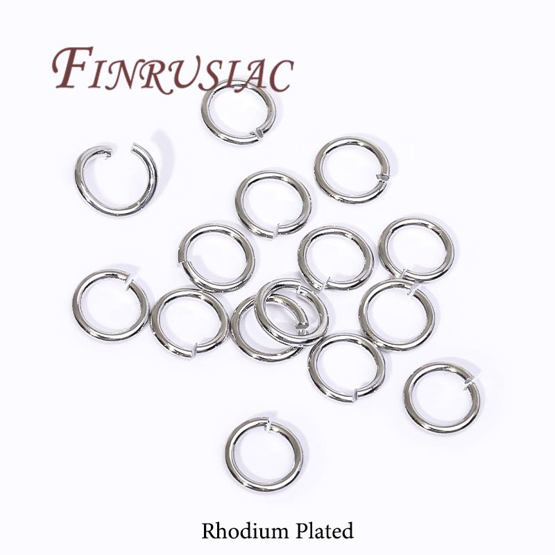 20-200Pcs 3-8mm Gold Plated Split Ring Open Jump Rings Connectors For DIY Jewelry Making Supplies Connecting Rings