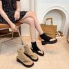 Simple Sandals 2025 Summer New Toe Herringbone Sandals Versatile Platform Short Tube Cool Boots Fashionable Sandals
