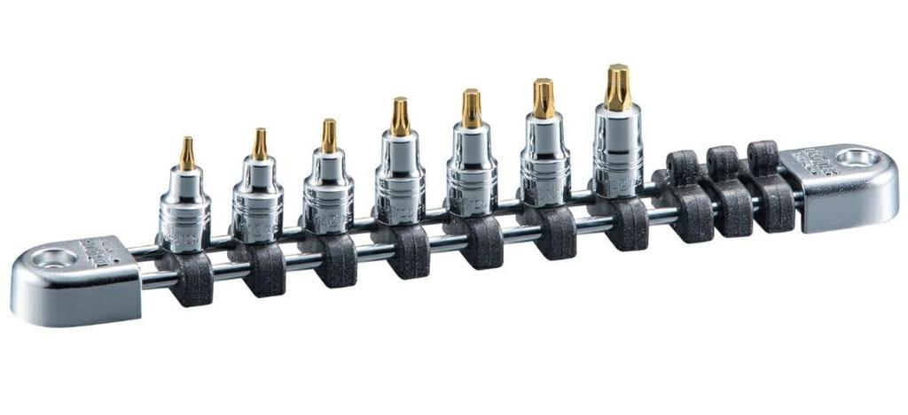 Набор насадок Kyoto Machinery Tools Nepros Stubby Torx из 7 предметов NTQ4T07SS (КТК) 6.3SQ Т-образный