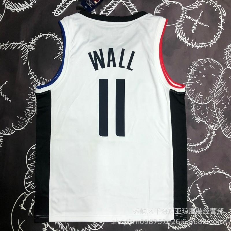 Mens Basketball Jersey LA Clippers 11 Wall Heat-Pressed Performance Shirt Sportswear