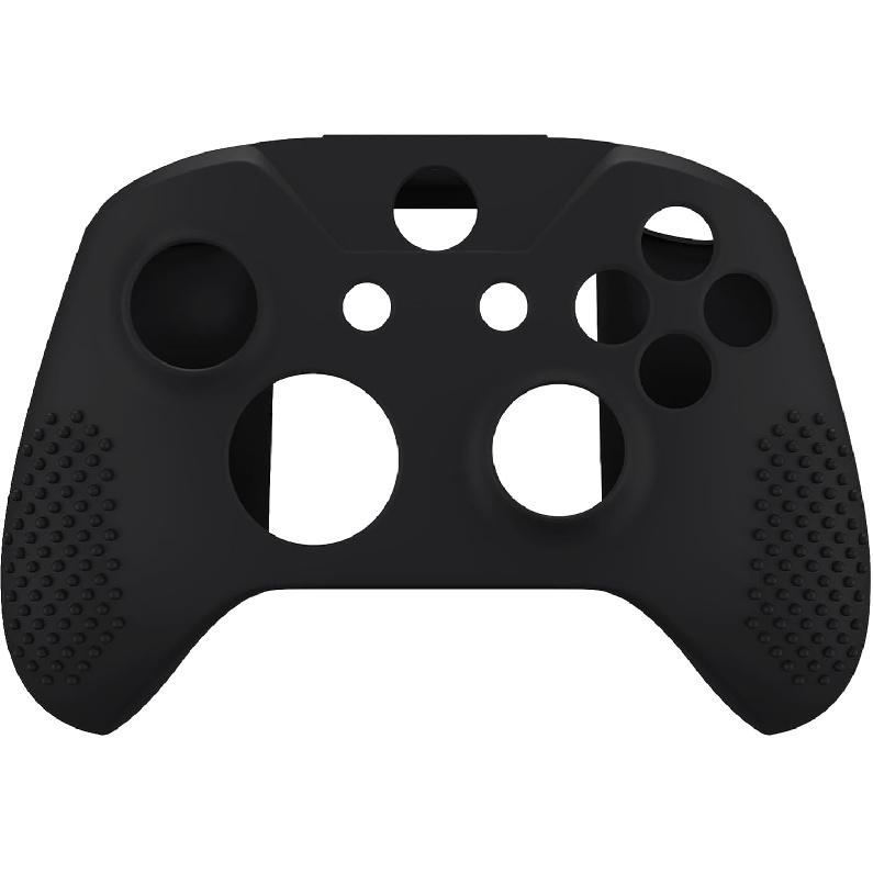 EXtremeRate PlayVital Мягкая противоскользящая силиконовая накладка на контроллер, накладки на стики, защитный чехол для контроллера Xbox One X S - Черный