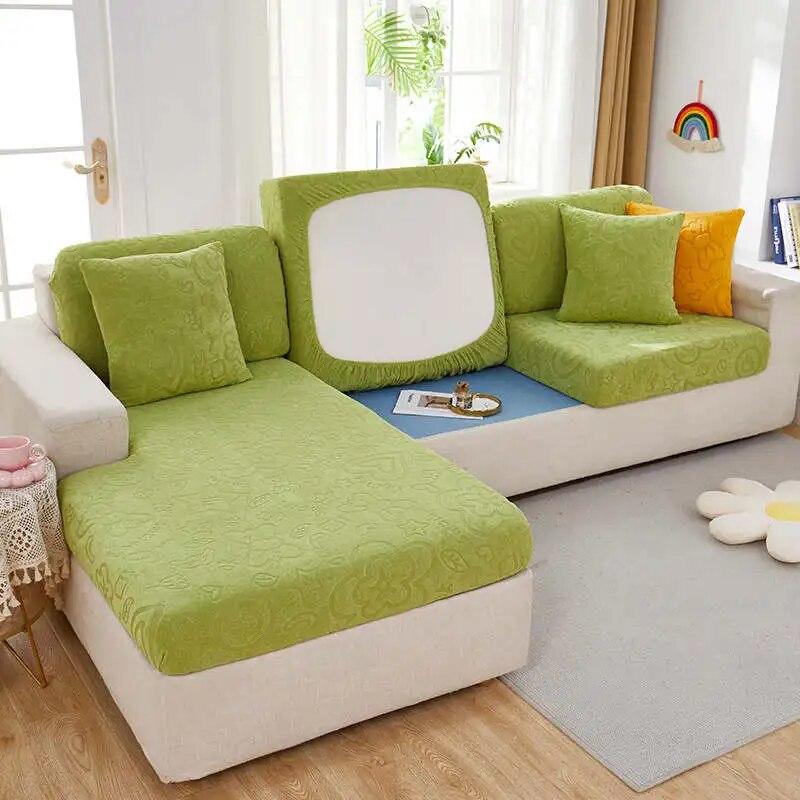 Жаккардовый чехол для подушки для дивана и сиденья для гостиной, угловой диван, защита для мебели, эластичный моющийся универсальный чехол
