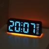 Новые светодиодные цифровые часы с крупными цифрами, подсветкой ауры, датой, настольные часы для сна, многофункциональный цифровой будильник