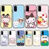 KT69 Kitty Friends Case for OPPO Reno 8 6 5 4 Pro Find X3 A17 A31 A38 A40 A53 A54 A55 A74 A76 A78 A77 A80 A94 A95 A96 Lite Black Sofe Cover