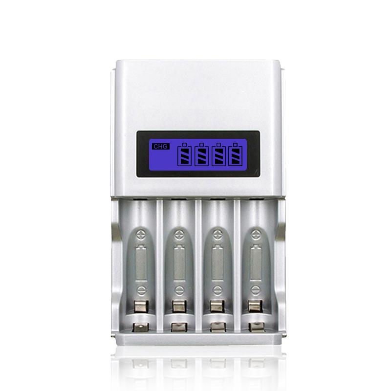 PALO 1Pcs LCD Display Intelligent Battery Charger for AA / AAA NiCd NiMh Rechargeable Batteries Charger Home Multi-function Charger