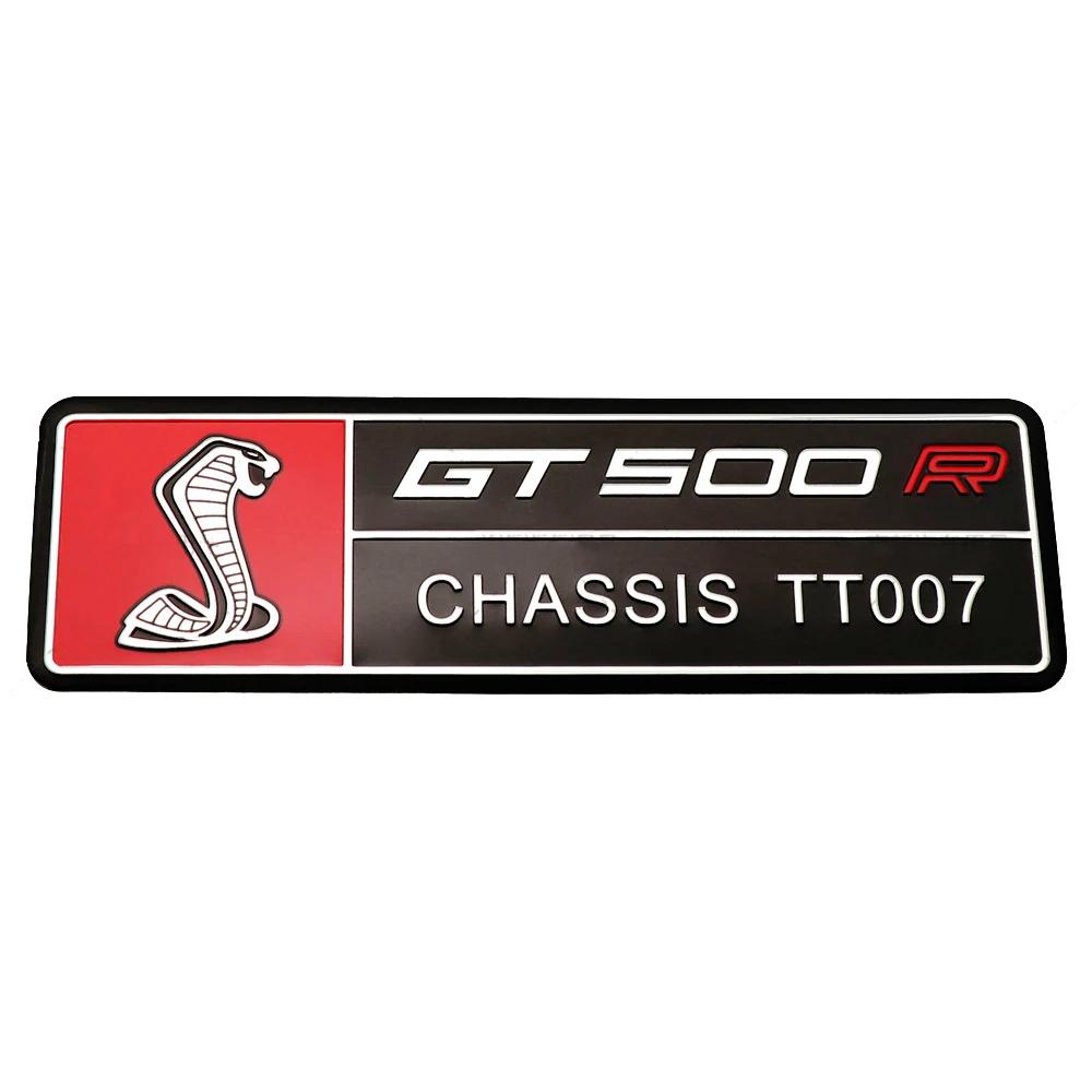 FETG4 Alloy GT350 GT500 Logo Car Body Emblem Rear Trunk Badge Sticker for Ford Shelby Fiesta Focus Mondeo Kuga Ranger Mustang Everest