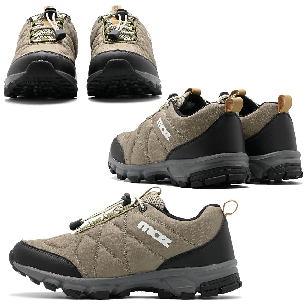 Moz Men's Trekking Shoes, Lightweight, Waterproof, Water-Repellent, Non-Slip, Hiking, Walking, 5270