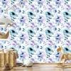 Wallpaper Background White and Blue for Living Room and Bedroom 50x1000