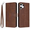 For Nothing CMF Phone 2 Pro Case Flip Stand Calf Texture PU Leather Wallet Phone Cover with Strap