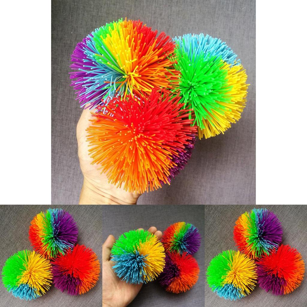 Красочный силиконовый мячик Куш, яркая сенсорная игрушка, идеально подходит для аутизма и особых потребностей