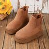 2025 Хлопковые туфли для женщин Ботинки Бостон Обувь Высокие ботинки Бостон Зимние ботинки Новые Кашемировые Теплые Толстая подошва