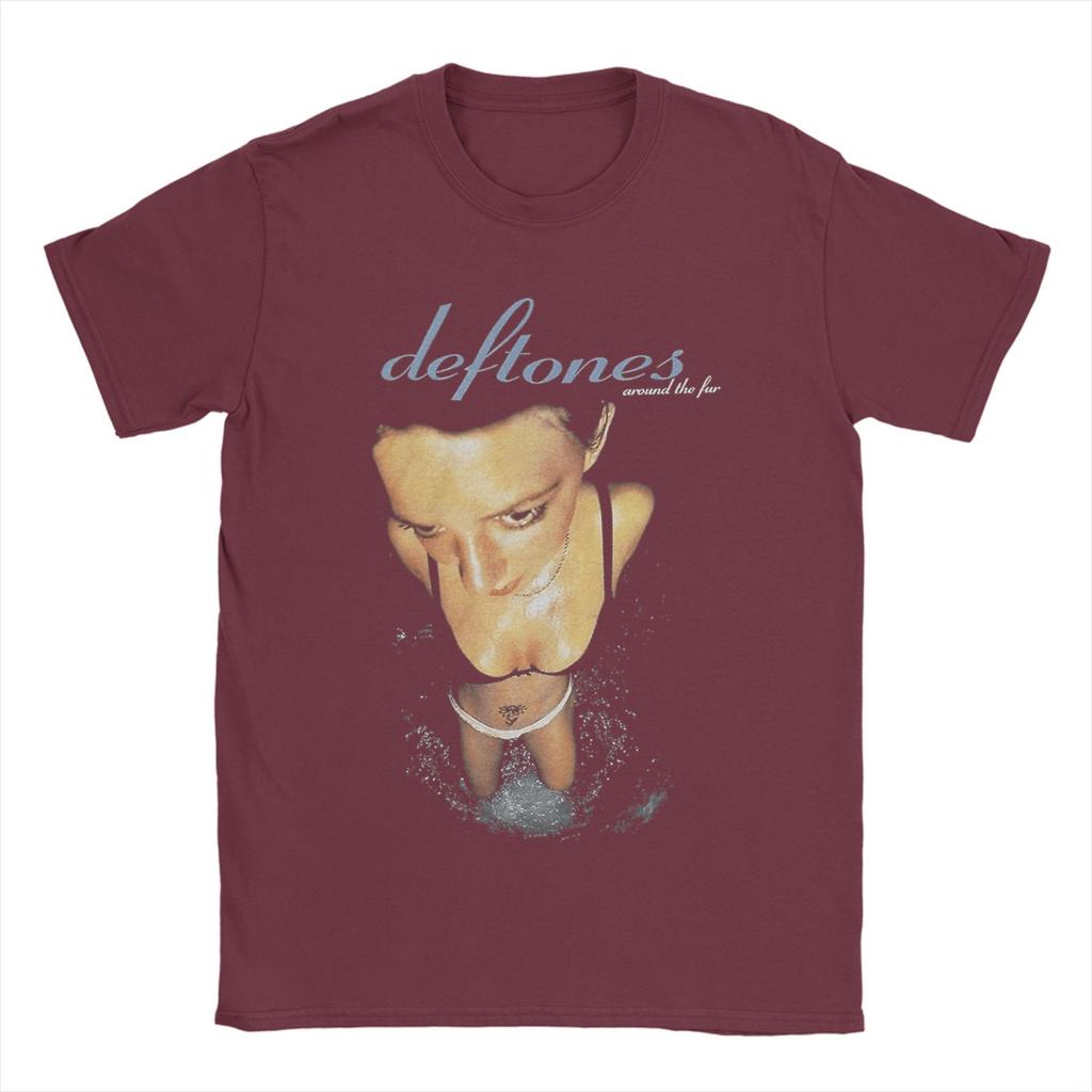 Мужские футболки Deftones We Are Familia Винтажная футболка из 100% хлопка с коротким рукавом Футболки с круглым вырезом Одежда 4XL 5XL 6XL