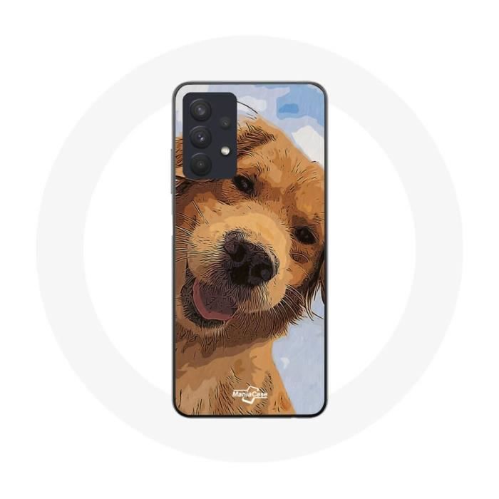 Coque Maniacase pour Samsung Galaxy A32 4G Golden retriever Race de chiens
